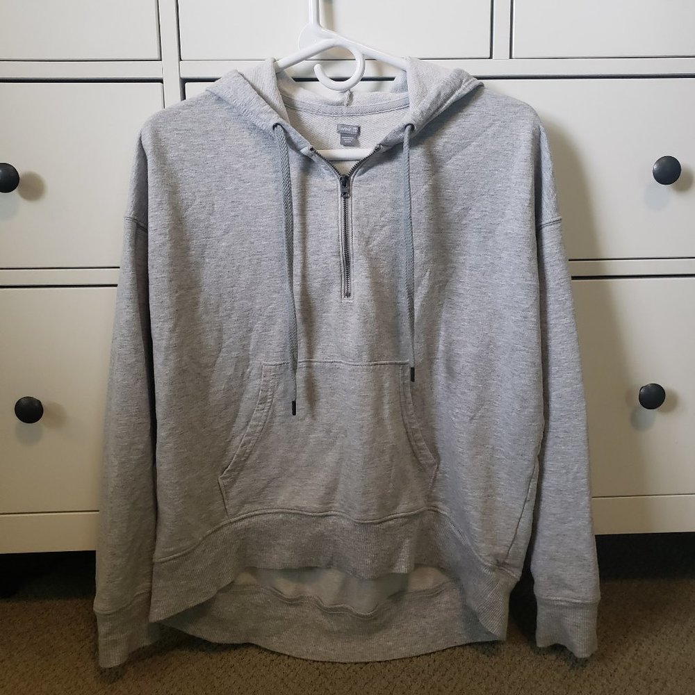 American Eagle Aerie Gray Half Zip Hoodie